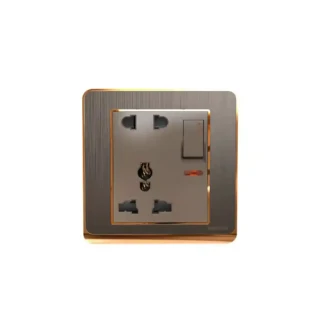 5 Pin Socket With Switch (Crown Series) Walton Gang Switch