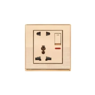 5Pin Socket with Switch (Fiona Series) Walton Gang Switch