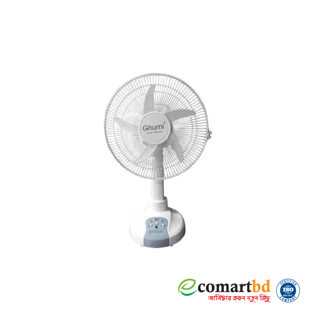 Ghurni 12 inch Ac/Dc Rechargeable Table Fan