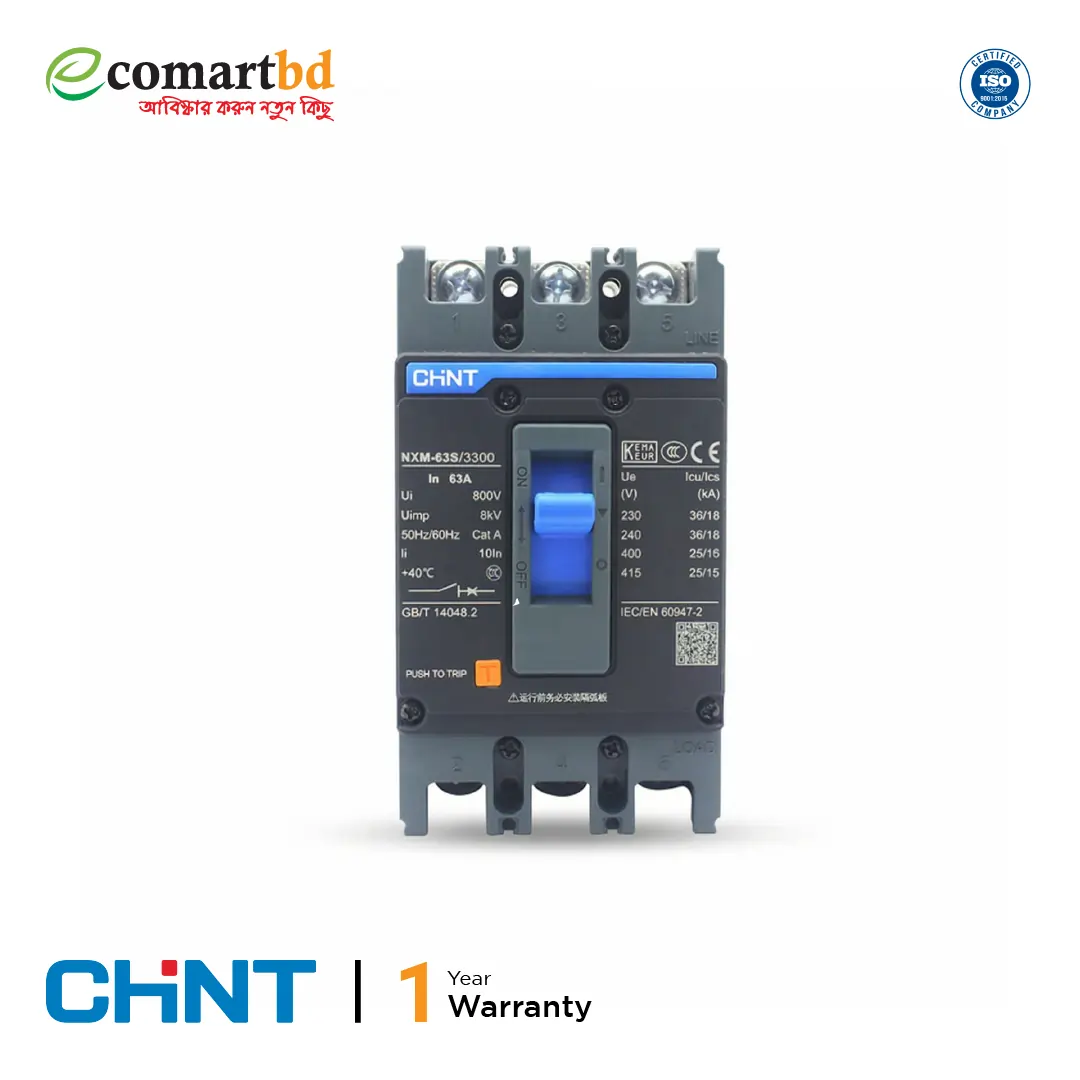 MCCB CHINT 3P 63A