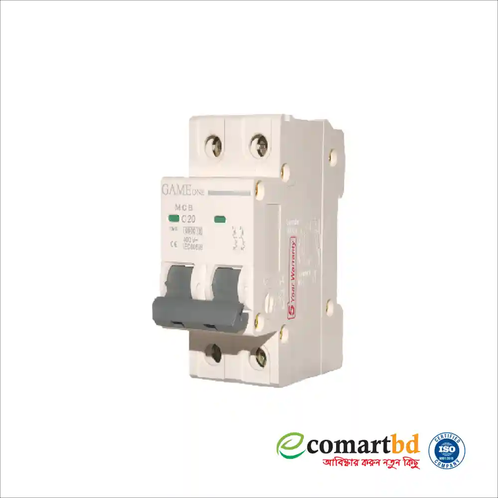 MCB Double Pole Circuit Breaker 20A