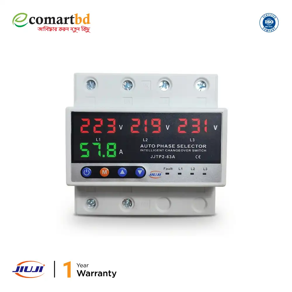 Automatic Transfer Switch/Phase Select/ATS (With voltage and short circuit protection)