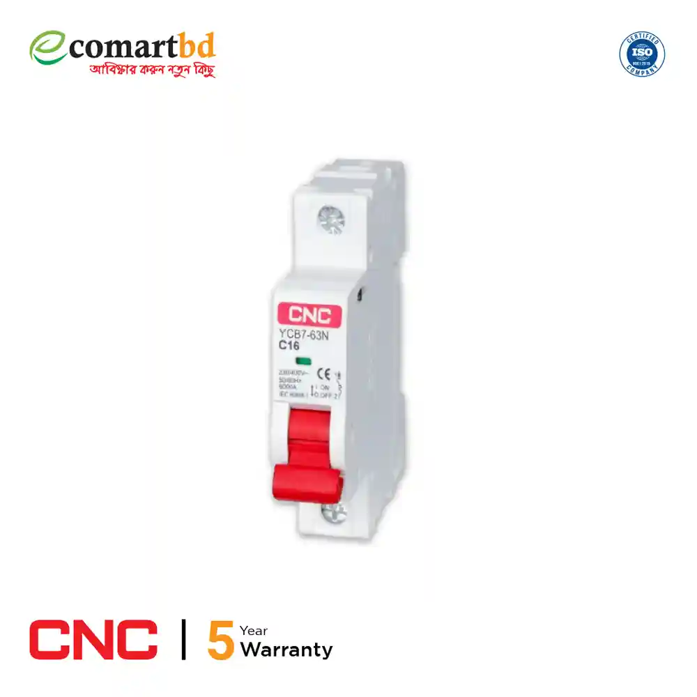 MCB SINGLE Pole Circuit Breaker 16A (CNC)