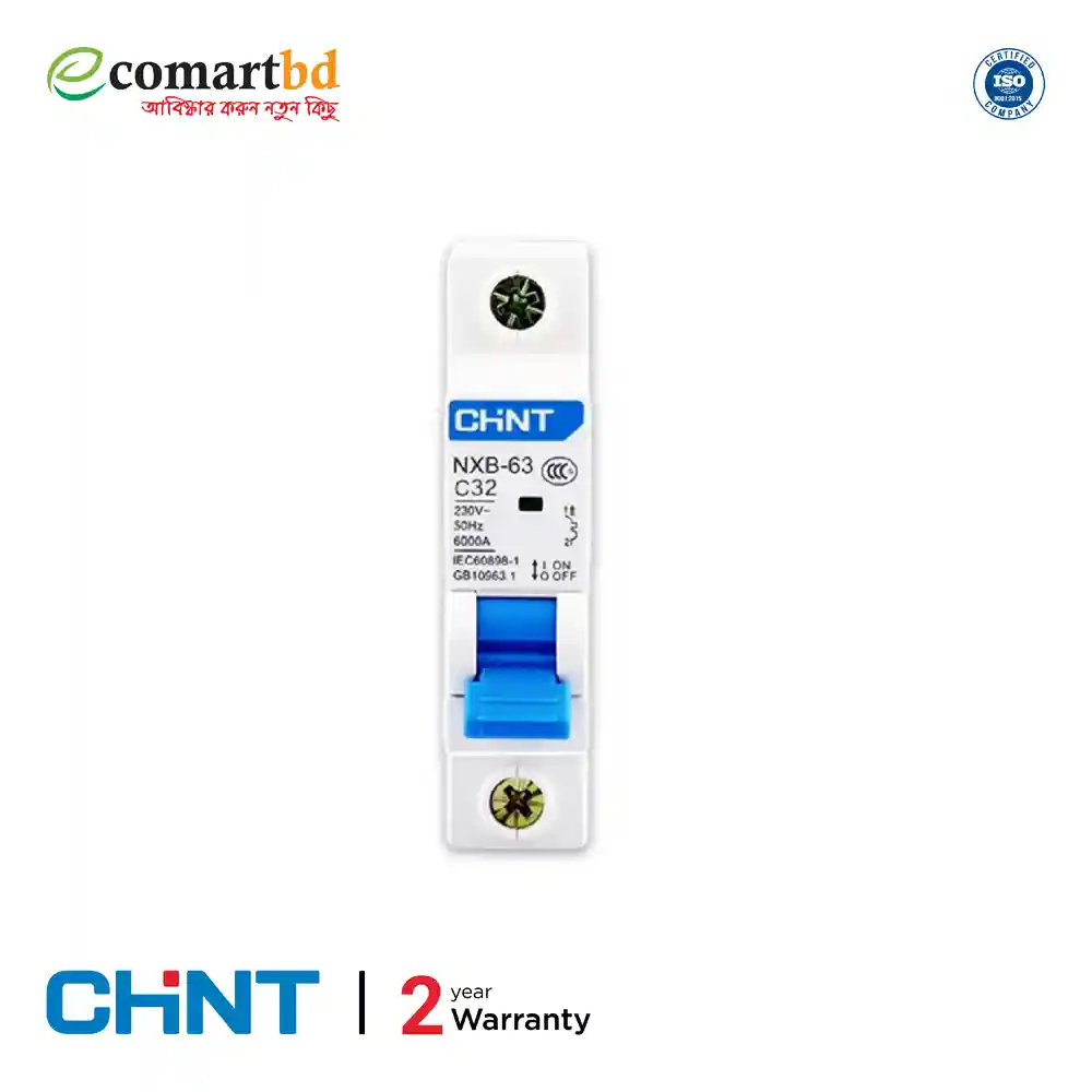 Chint NXB-32 Amp (MCB) Miniature Circuit Breaker Single pole