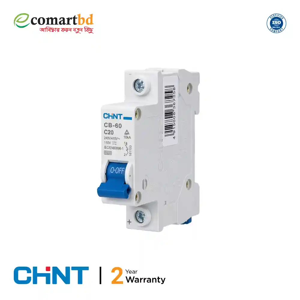 20A CHINT CB-60 DC MCB (Single Pole)