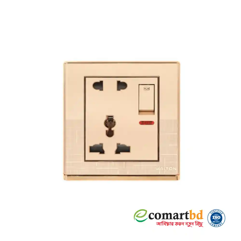 5Pin Socket with Switch (Fiona Series) Walton Gang Switch