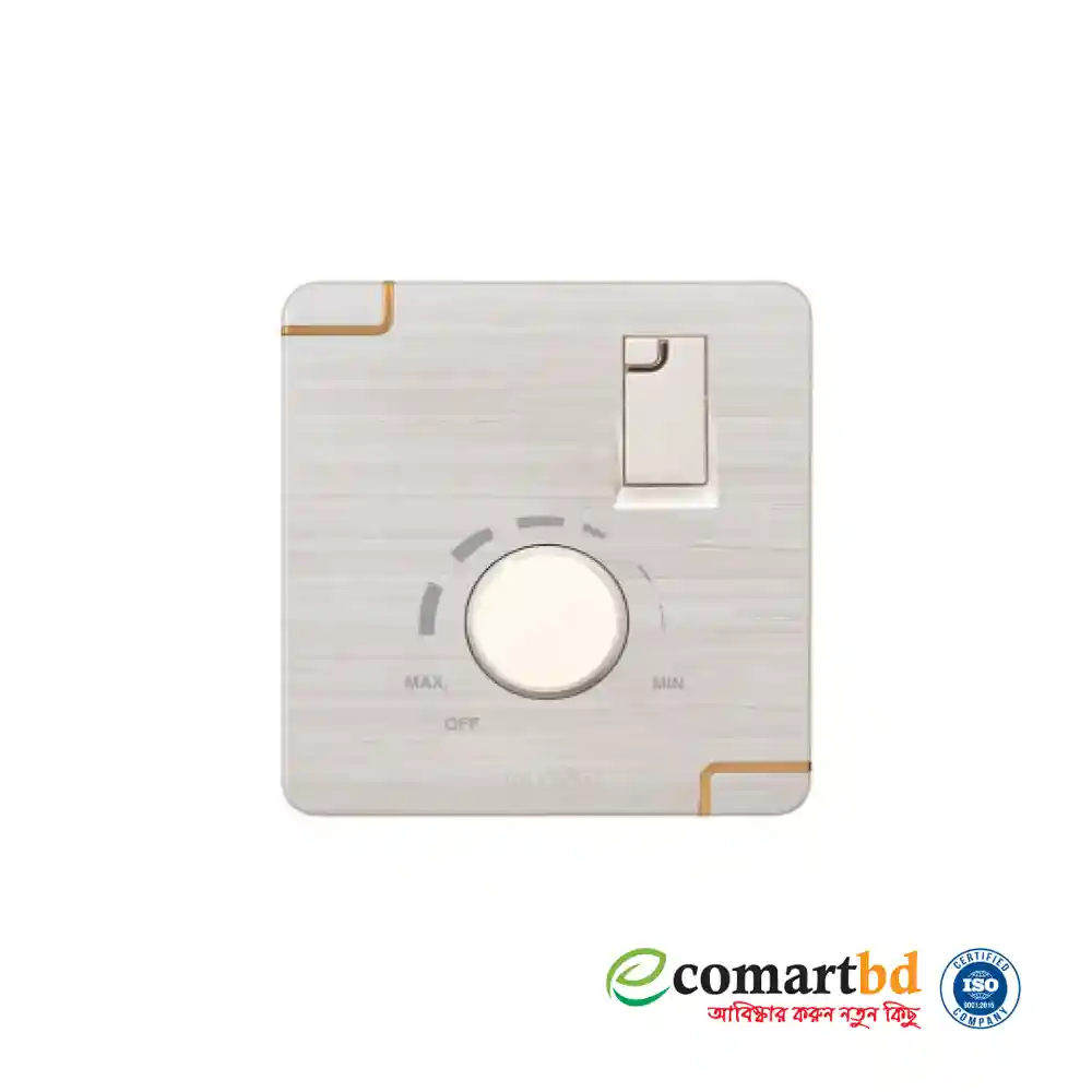 Fan Speed Regulator with Switch (Walton Gang Switch - WFLFR2)