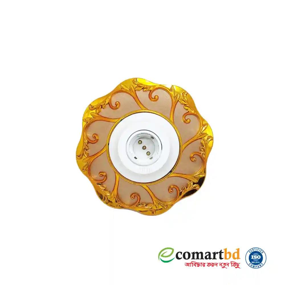 2-in-1 Luxury Golden Lamp Holder