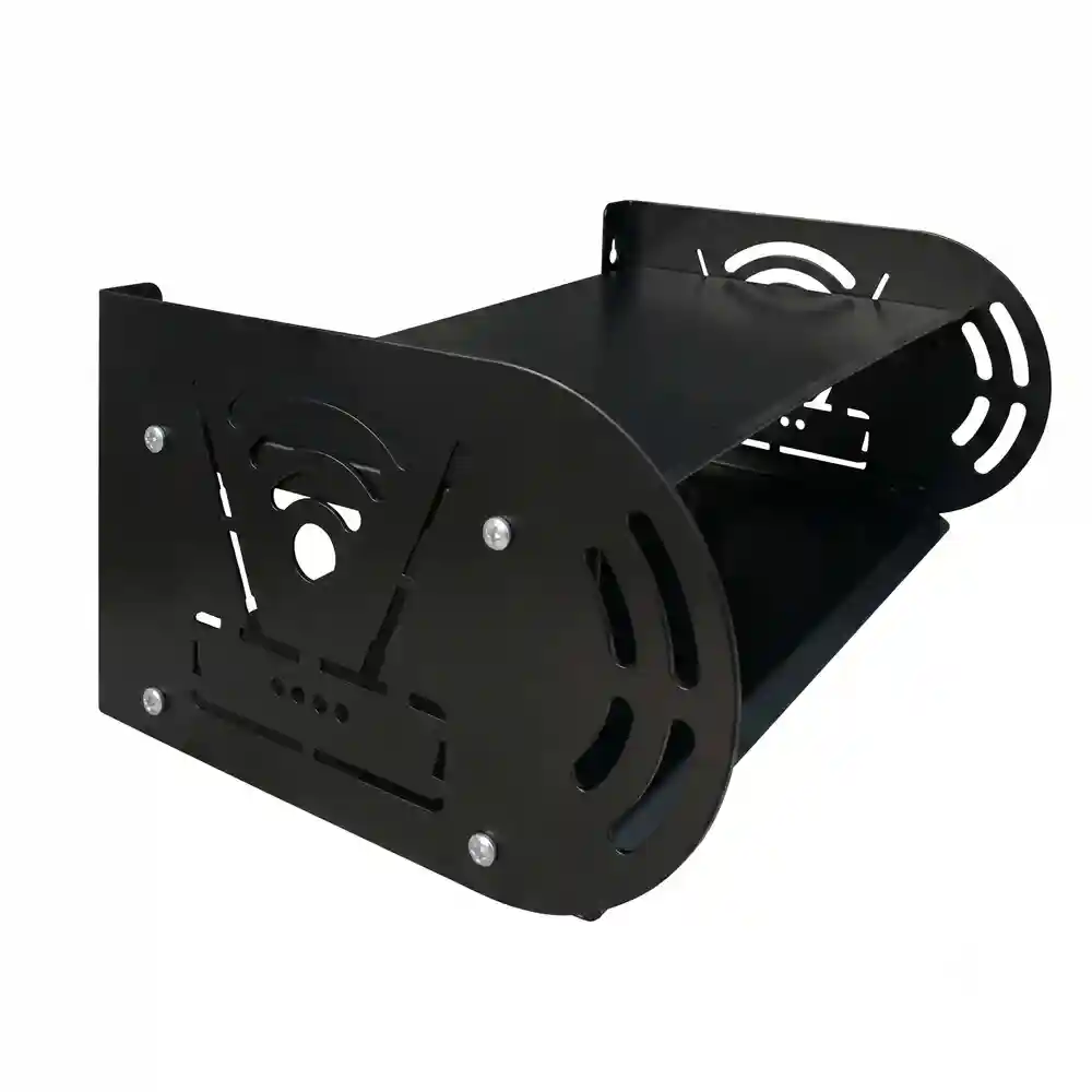 Wall-Mounted Metal Router Stand (Black)