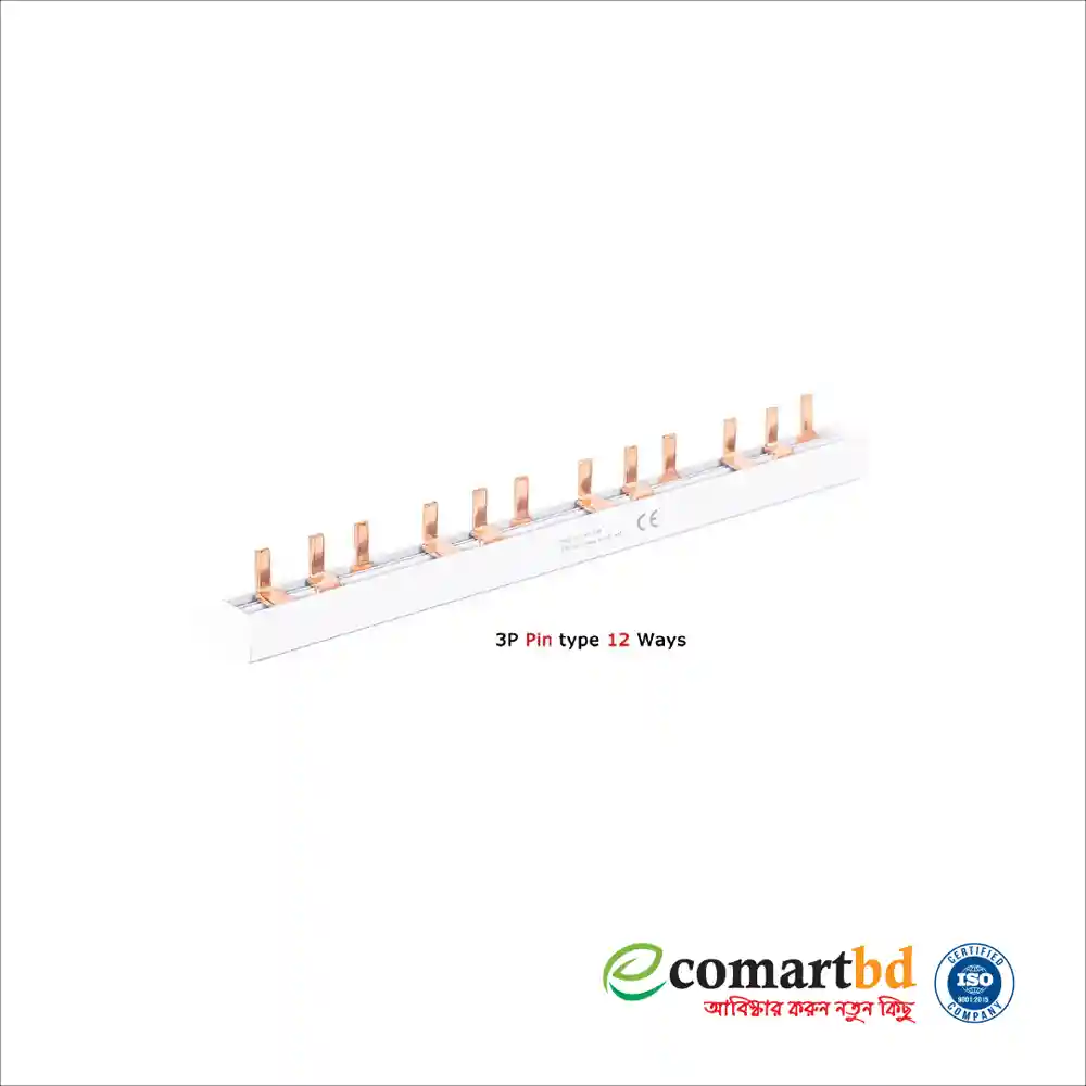 Copper Busbar Connector for Distribution Box Pin Type Three pole